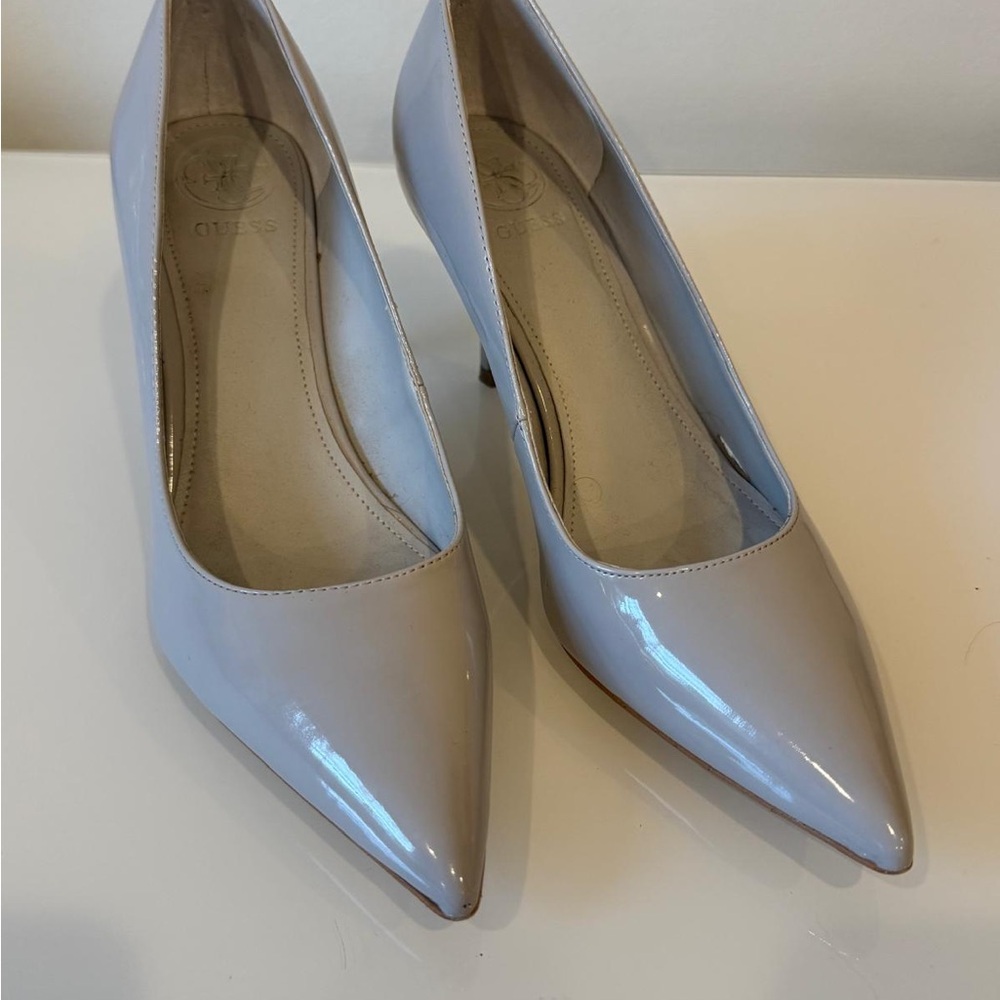 Guess Cream Stiletto Heels Pointed Toe